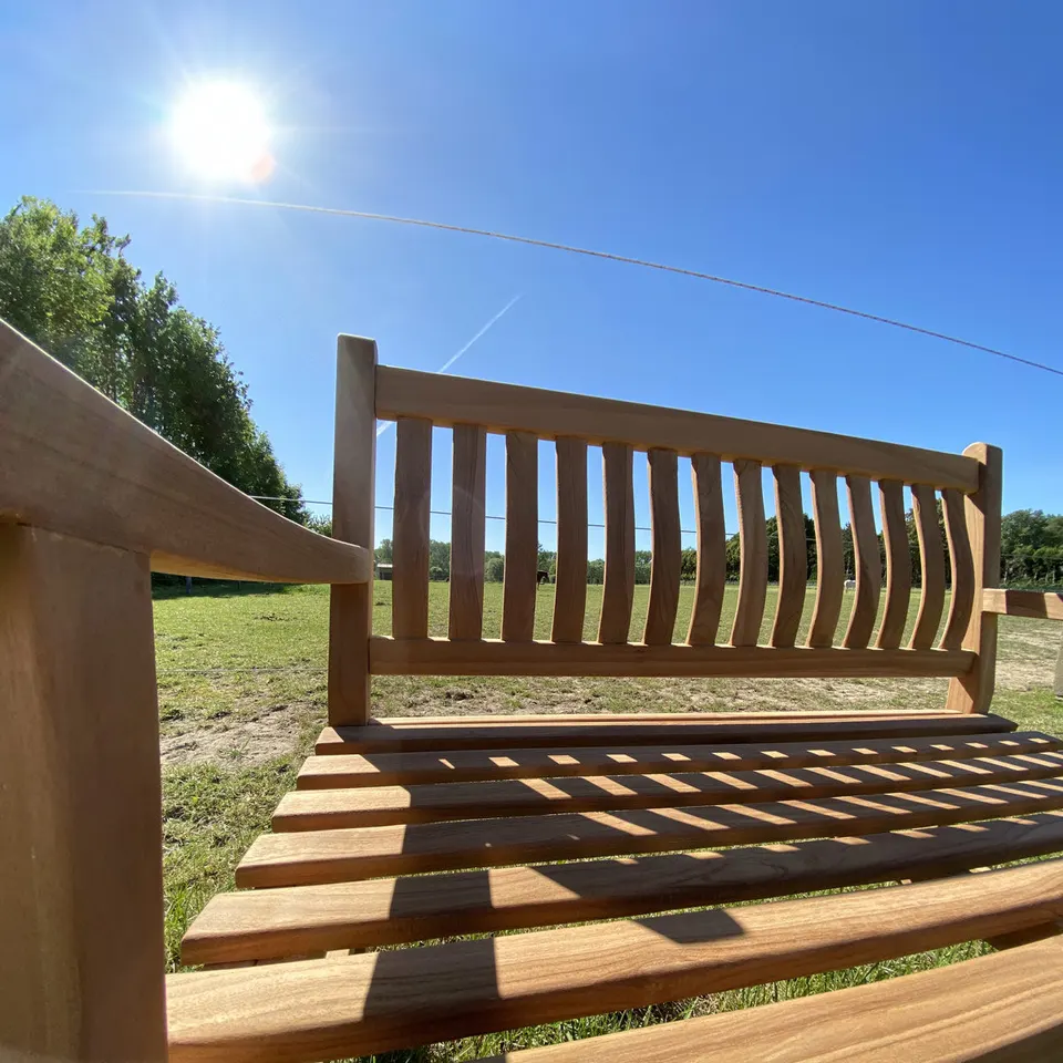Banc en teck Dordogne 120 cm — vue 3