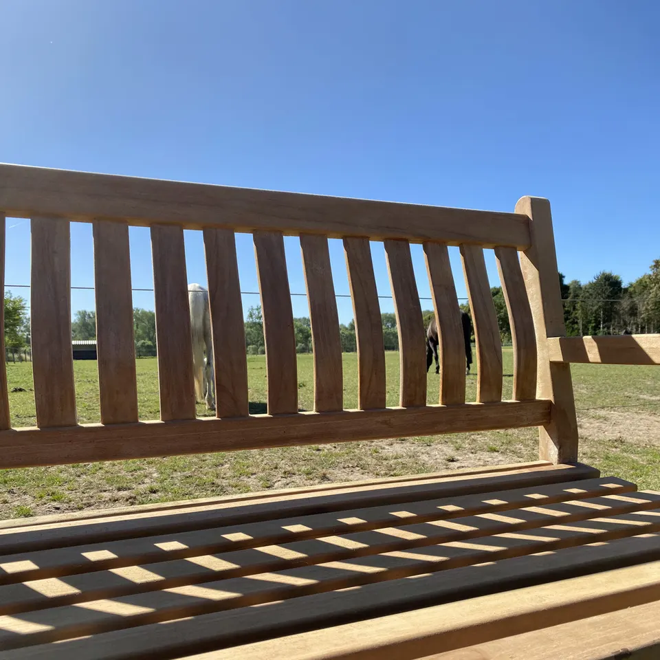 Banc en teck Dordogne 120 cm — vue 4